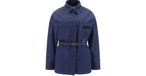 fendi jacket womens|Fendi denim jacket women's.